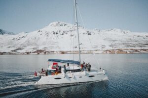Arctic Fjordcruise & Safari in Tromso with Luxury Catamaran - Meeting at Northern Yachting and getting ready for cold-water sailing