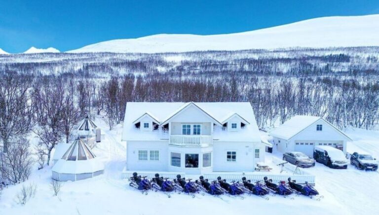 From Tromsø: Lyngen Alps Guided Snowmobile Tour - Pick your departure: Tromsø timing that affects the whole day