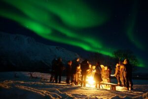 Reindeer feeding & Saami Culture with chance for Northern Lights - Entering the Sámi reindeer camp: what “close” actually feels like
