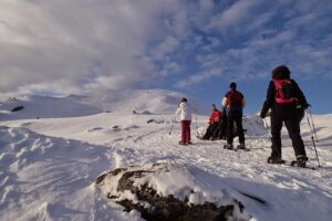 Snowshoe Hill Hike in Tromsø - Snowshoe setup: learn fast, then go enjoy the climb