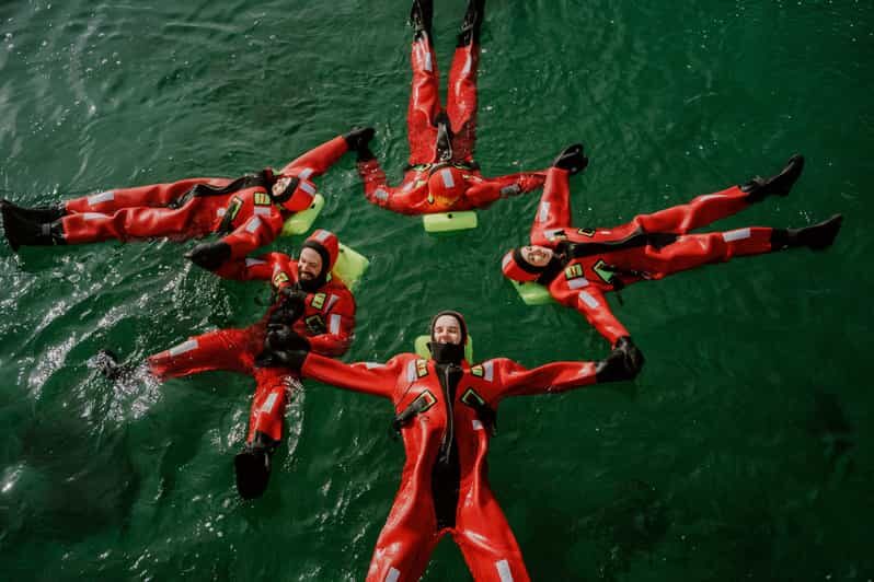 Tromsø city center Urban Floating experience - Calm float vs. thrill jump: how to choose your comfort level